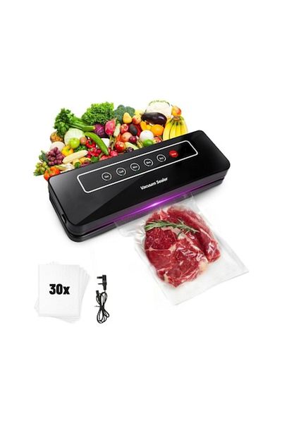 OmniDC Professional 5-in-1 Food Vacuum Sealer with Touch Control, 5 Functions, Sterilization Light, 30cm Se