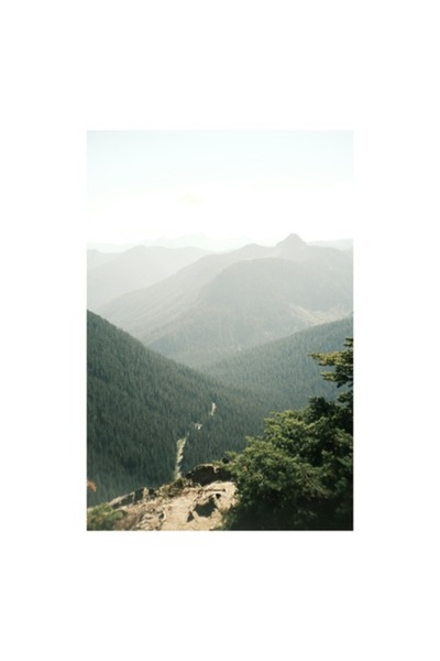 OEM Pictură pe pânză, „Misterul munților acoperiți de ceață”, Pădure, Munți, Ceață, Vârfuri, Natură, Peisaj