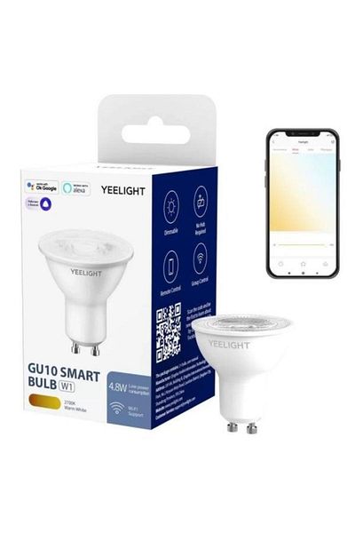Yeelight Bec inteligent LED GU10 W1, 4.8 W, 350 lm, IP20 (Alb)
