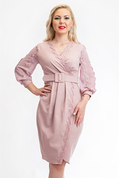 OEM Rochie Mira roz deschis pentru femei - M(38)