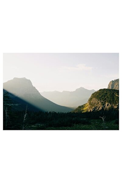 OEM Pictură pe pânză, „Lumina dimineții peste munții verzi”