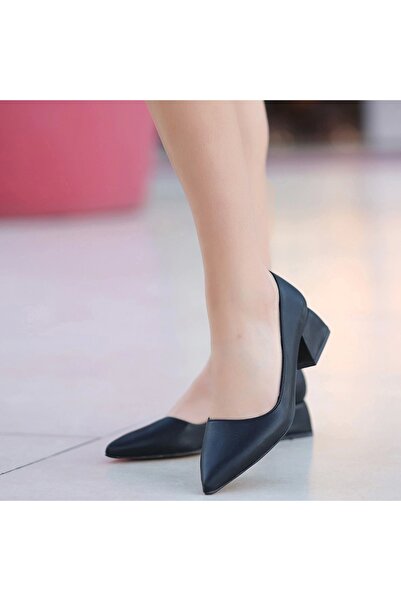 hibiscus Desniy Black Leather High Heels