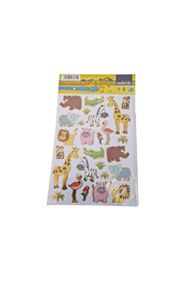 Evolium set de 80 de stickere decorative cu animale de la grădina zoologică