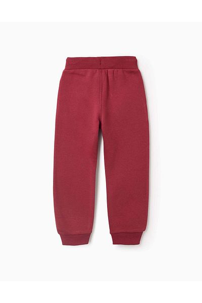 Ziddy Brushed Joggers for Boys 'Stockholm', Dark Red