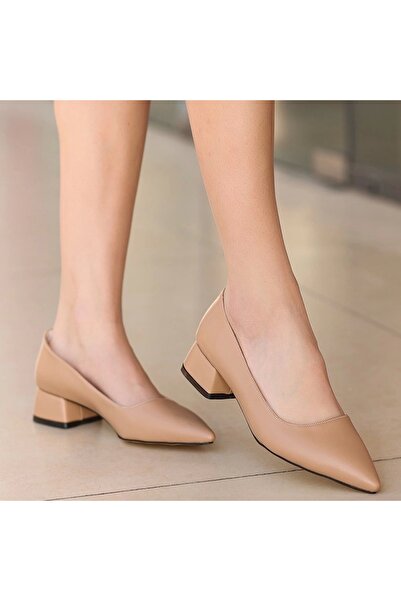 hibiscus Desniy Nude Skin Heeled Shoes
