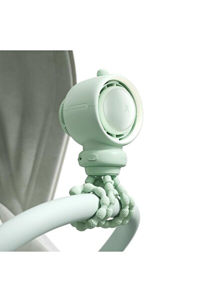 2DAYFIND Portable Fan 5000mAh, W79, Polycarbonate, Silicon, Green