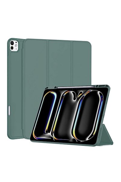 2DAYFIND High-Protection Case for iPad Pro 13 2024, G30, TPU, Green Forest