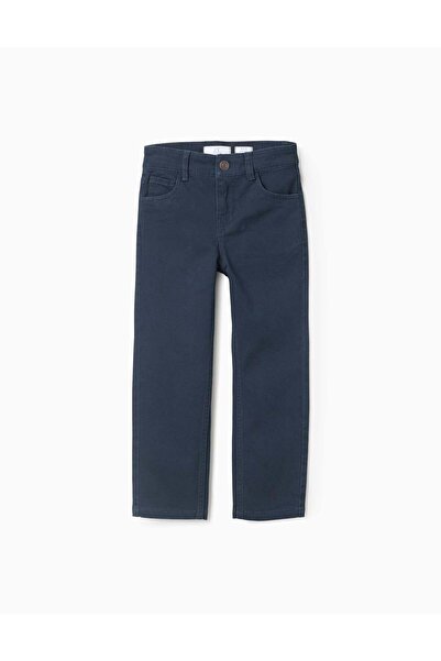 Ziddy Twill Trousers for Boys 'Slim Fit', Dark Blue