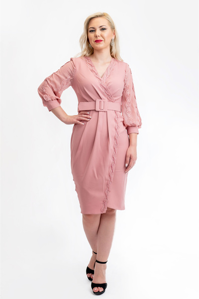 OEM Rochie Mira roz pentru femei - M(38)