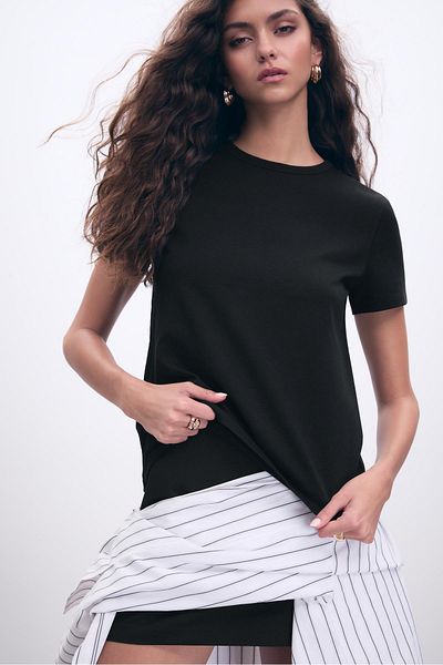 Stradivarius Basic regular soft-touch T-shirt
