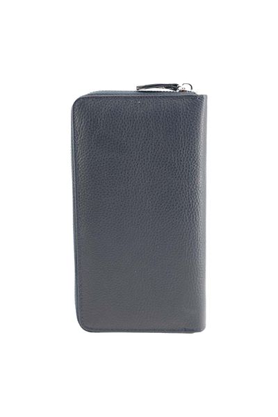 HASSION Women's wallet made of genuine leather B05, navy blue
