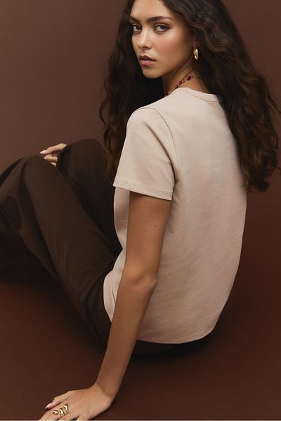 Stradivarius Basic regular soft-touch T-shirt