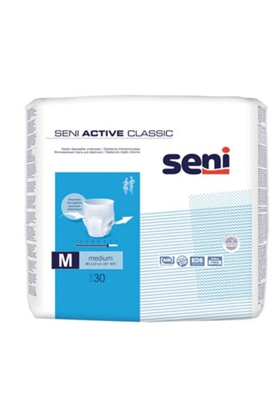 Seni Active Classic Adult Diapers M 30 pieces