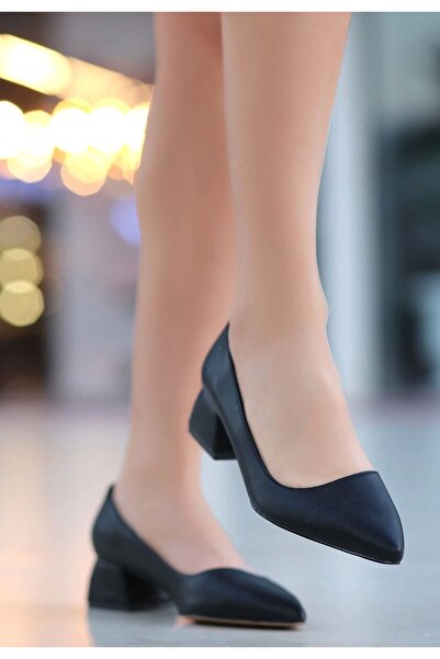 hibiscus Desniy Black Leather High Heels