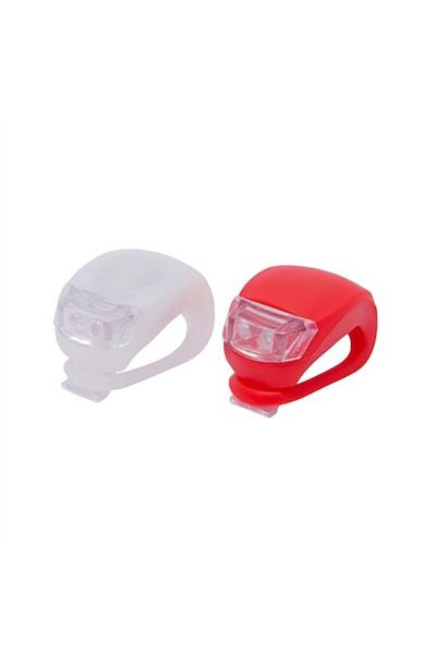 Evia Set Lumini Bicicleta Cu Led Cu Acoperire Siliconica 2 Buc./set EV884