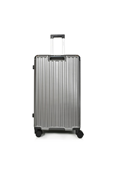 MORANO Morano Luggage Set with Aluminum Frame, Modern Design, and Secure Numbered Lock, Dark Grey, Size: 28-24-20 inches