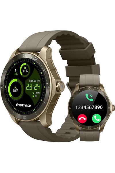 Smart Vibe Wi8™ WATCH - AMOLED Smartwatch Apel Bluetooth, 100+ Moduri Sport, Monitorizare 24/7, Brown