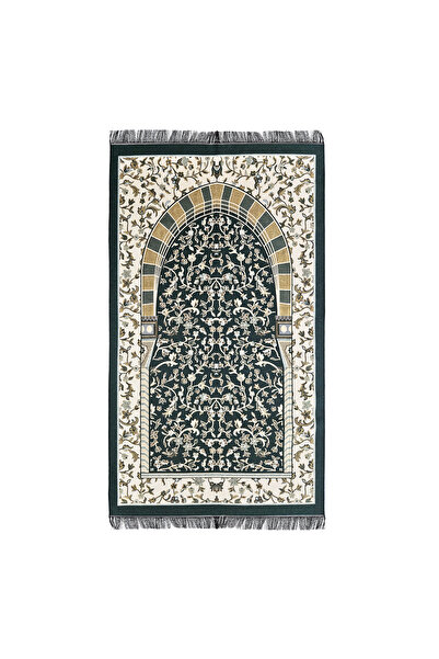 Yeşilipek Hira Pamuk Ravza Desen Seccade Çözgü Saçaklı