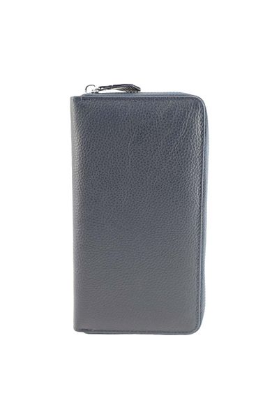HASSION Women's wallet made of genuine leather B05, navy blue