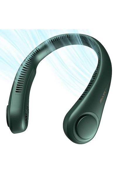 2DAYFIND Ventilator portabil 4000mAh, W64, silicon, verde