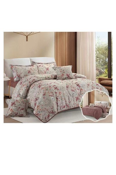smart home 100% microfiber double bed sheet, reversible, comfortable filling bed sheet, 4-piece set, 230x170cm