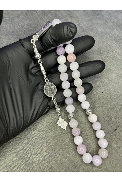 Mos Tespih Pembe Kuvars Büyük Boy Üst Düzey Doğaltaş Tesbih