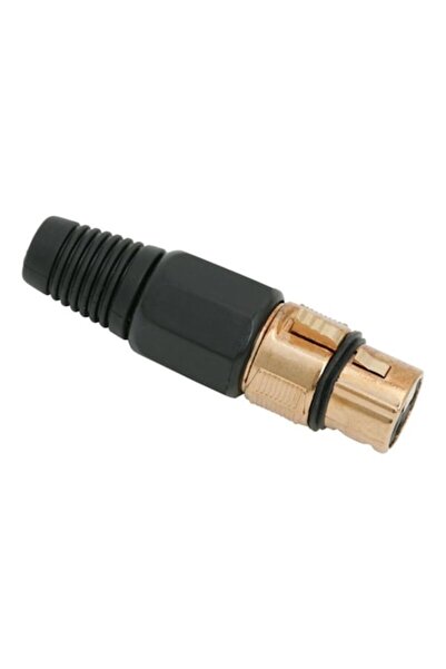 CarGuard Mufă XLR, 3 poli placată cu aur cu clemă, protecție cablu, EV182