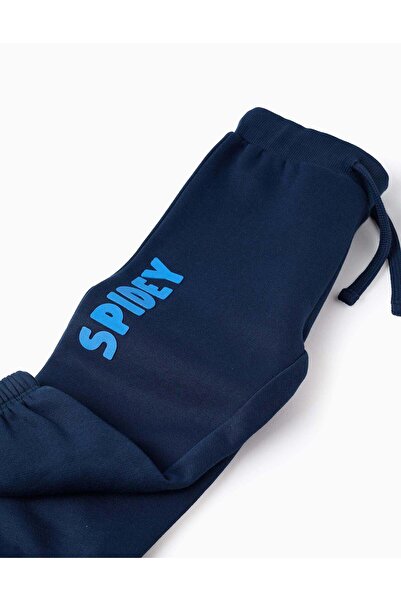 Ziddy Cotton Brushed Tracksuit for Baby Boys 'Spidey', Blue