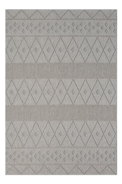 SEYRAN Halı Loopy 620 Gri Bukle Jüt Karel Halı