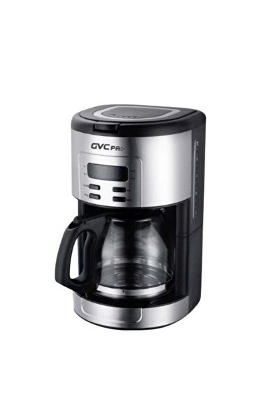 GVCPR Digital American Coffee Maker - 1.8 Liters - 1000 Watts - Silver and Black - GVCM-1810