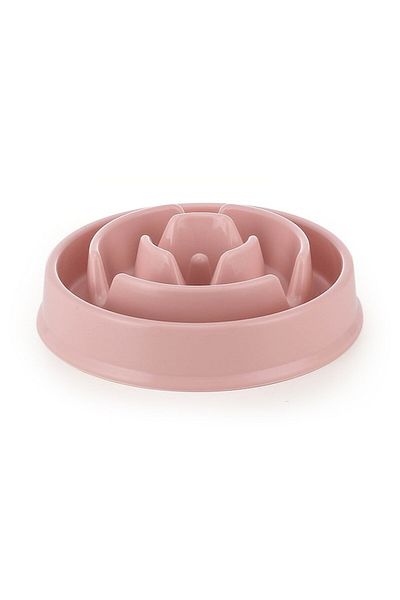 2DAYFIND Dog Feeding Bowl, Anti-Fast Eating, Non-Toxic Material, Pink