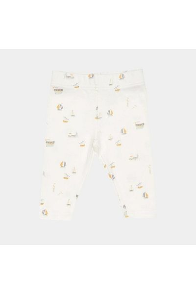 Little Dutch - Pantaloni din bumbac , Sailors Bay White, marimea 68