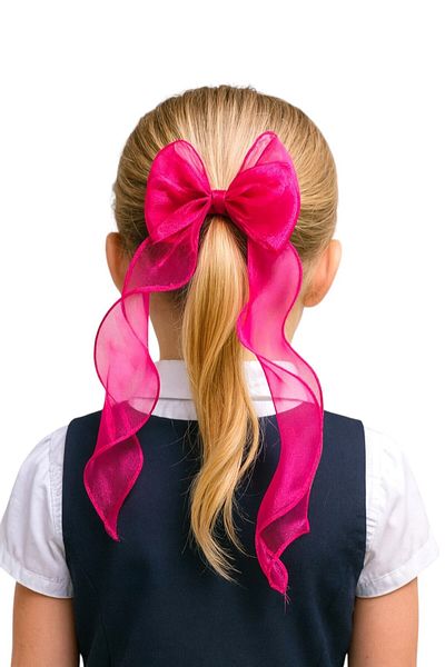 SeaBubbles Children's School Buckle with Bow Standard Fuchia