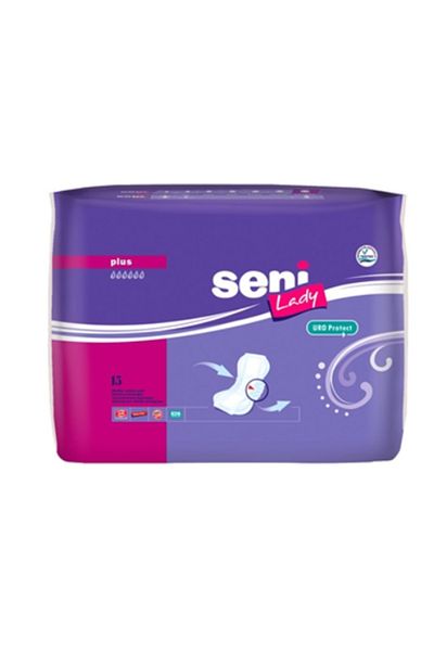 Seni Lady Plus incontinence pads, 15 pcs
