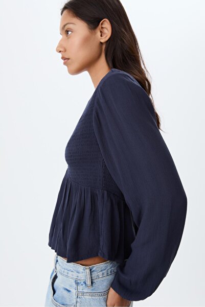 Stradivarius Loose-fitting long sleeve blouse