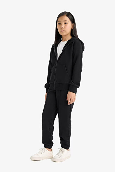 DeFacto Kız Çocuk Beli Lastikli Basic Düz Okul Jogger Eşofman Altı X9036A625AU