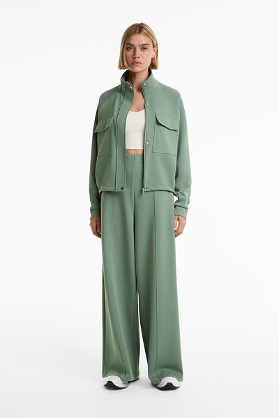 Oysho Piqué jacket with cotton and pockets