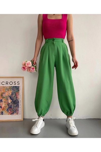 hibiscus بنطلون شالوار أخضر S23202