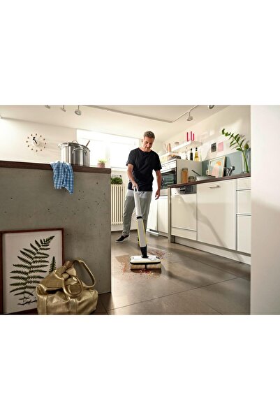 Karcher Floor Cleaner FC 7 Cordless, wireless floor cleaner with 4 rotating microfibre rolls