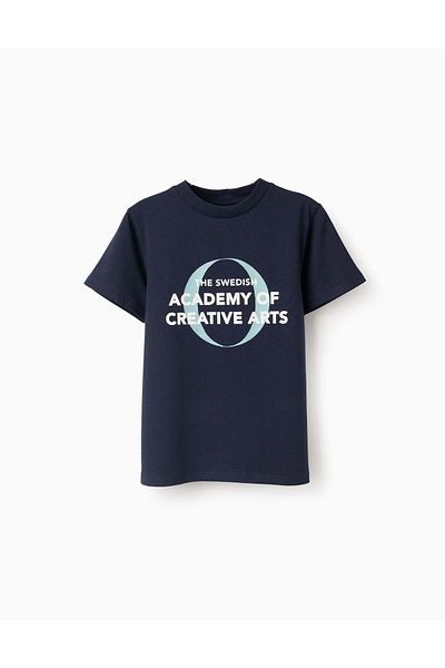 Ziddy Long-sleeved Cotton T-shirt for Boys 'Swedish', Blue