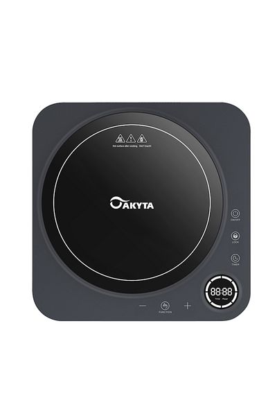 Akyta DC99 Maxi Induction Cooktop, 2000W, Touch Control, 8 Power Levels