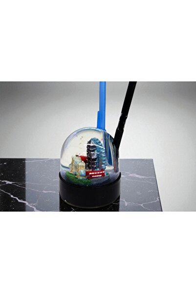 Kuzey Tacı حامل أقلام لسطح المكتب بموضوع لندن مع موسيقى وإضاءة VIP