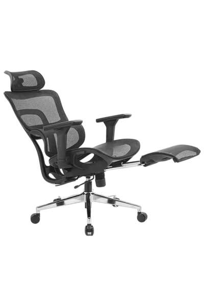 Timebox scaun ergonomic, spătar reglabil în 6 poziții la 150°, cotiere 4D, plasă, suport lombar flexibil