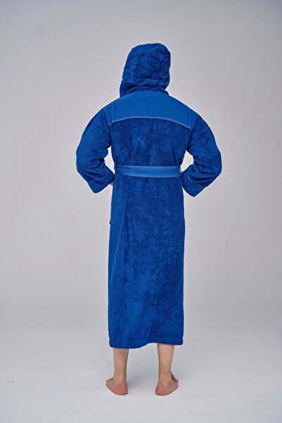 Nuşa Ανδρικό μπουρνούζι με λεπτομέρεια τζιν βαμβακερό