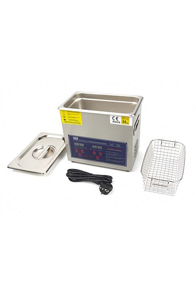 HBM Machines ULTRASONIC CLEANING MACHINE 3L, STAINLESS STEEL, DIGITAL TIMER, HBM MACHINES NETHERLANDS