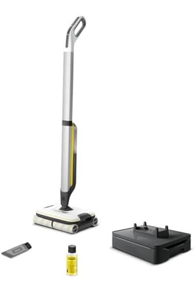 Karcher Kärcher FC 7 Cordless All-in-One Hard Floor Cleaner, Mops and Vacuums in a Single Step, 4-Roller Te