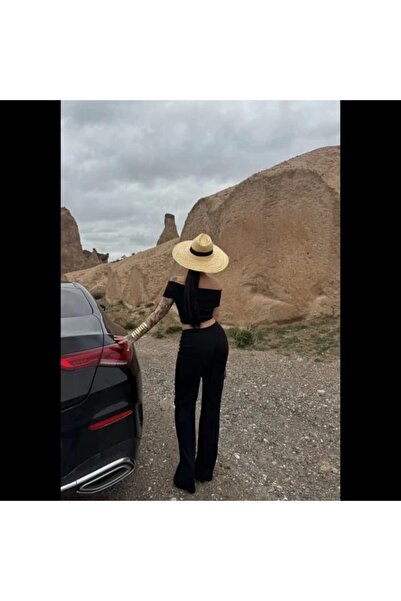 hibiscus Madonna Collar Loose Wide Leg Pants Suit