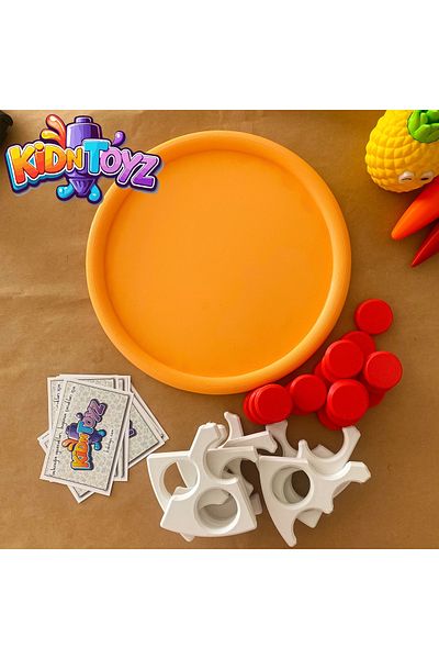 kidntoyz Pizza Shaped Educational Puzzle Game – Fun Piece Completion Set