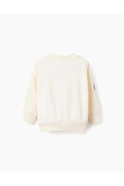 Ziddy Brushed Sweatshirt with Kangaroo Pockets for Baby Boys 'Spidey', Beige