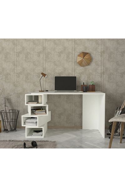 UnicUtil Desk, Geo Space, UnicUtil, 130 x 60 x 75 cm, White, UUDESK20